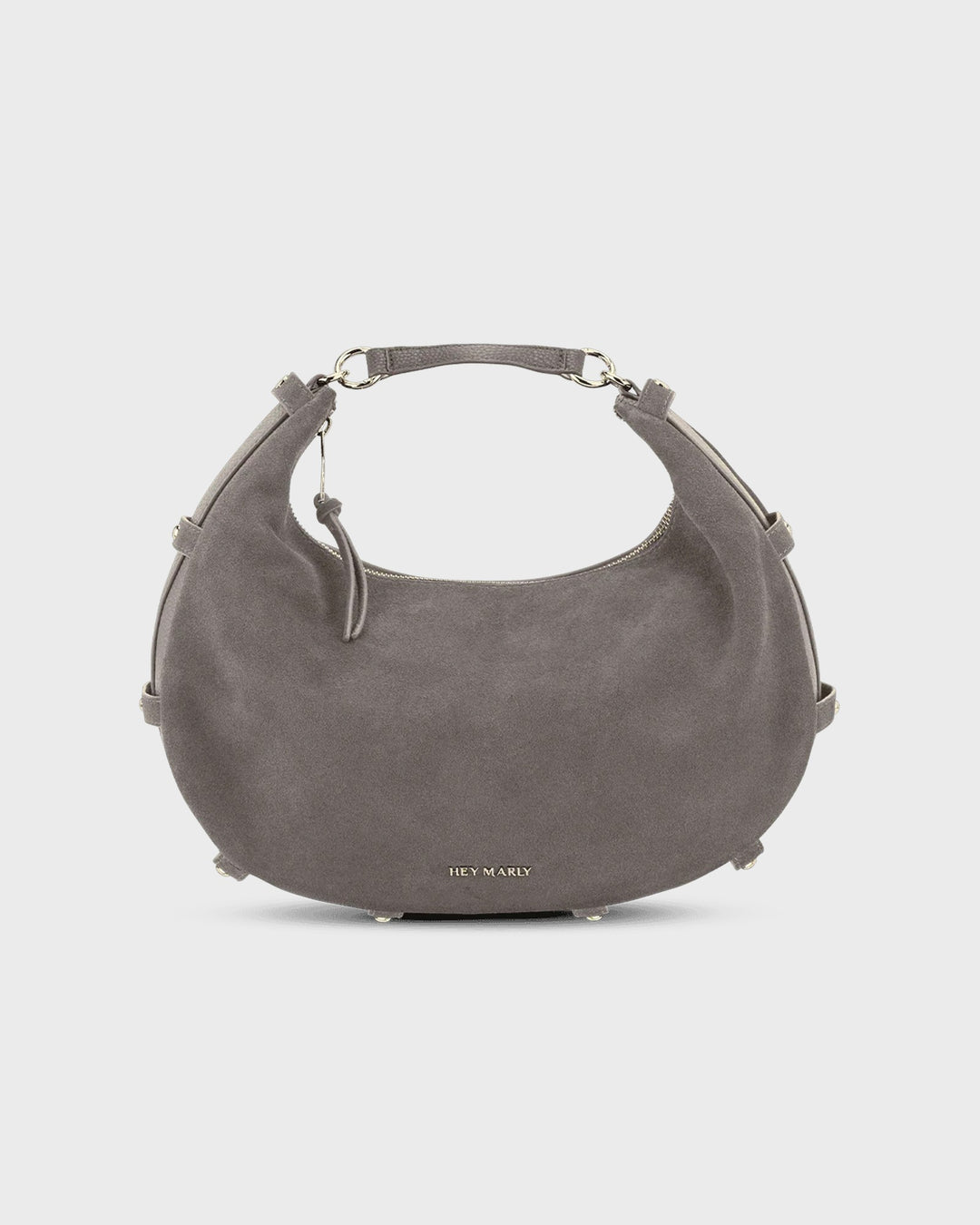 HEY MARLY Handtasche Lifetime Sister Suede M Grey – Bild 3