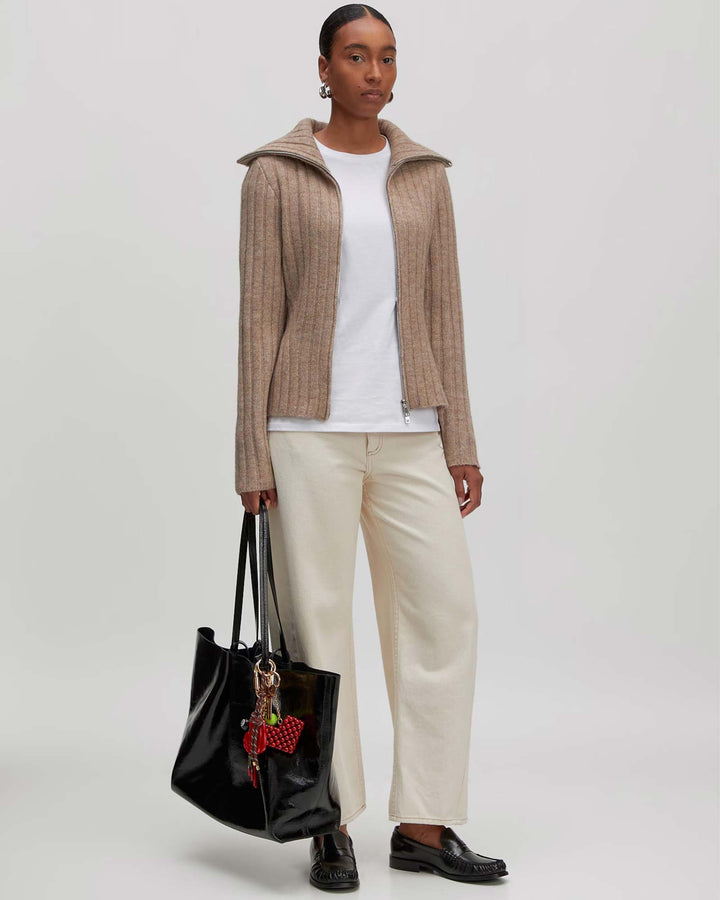 Lillie Wool Cardigan Beige Melange