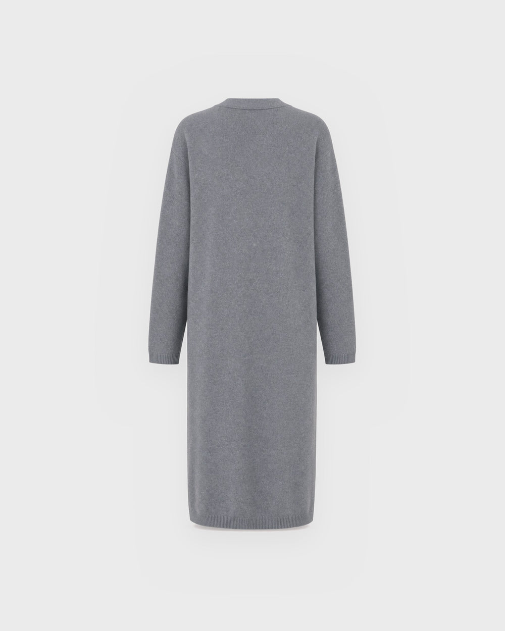 OH APRIL Cardigan Linnea Long Knit Cardigan Grey Melange – Bild 2