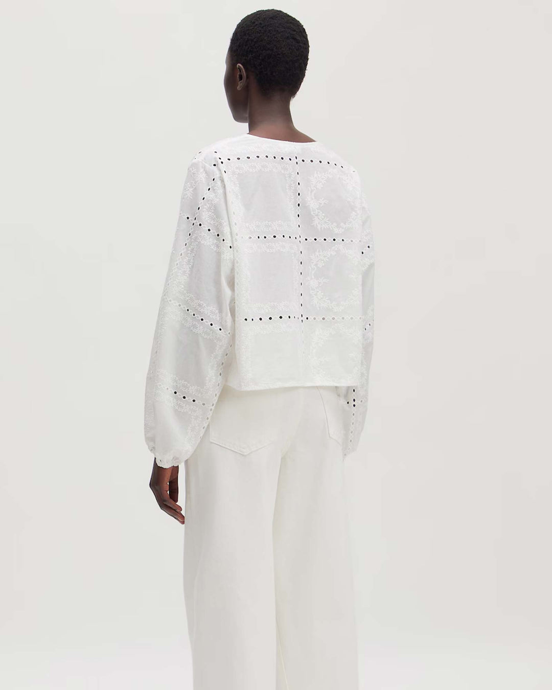 EDITED Lisanne Blouse Optic White Bluse