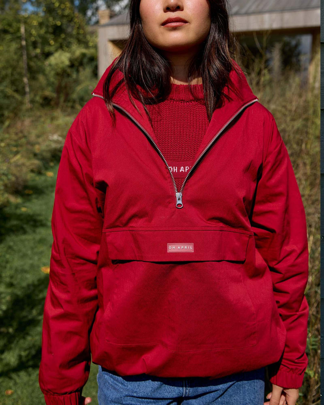 OH APRIL Jacke Livia Windbreaker Cherry Red