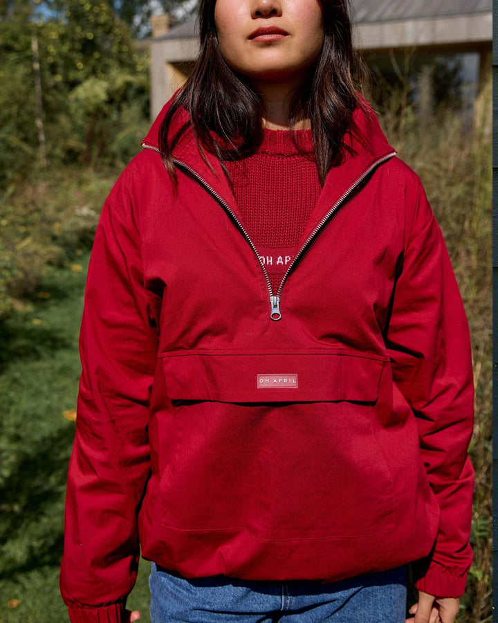 OH APRIL Jacke Livia Windbreaker Cherry Red