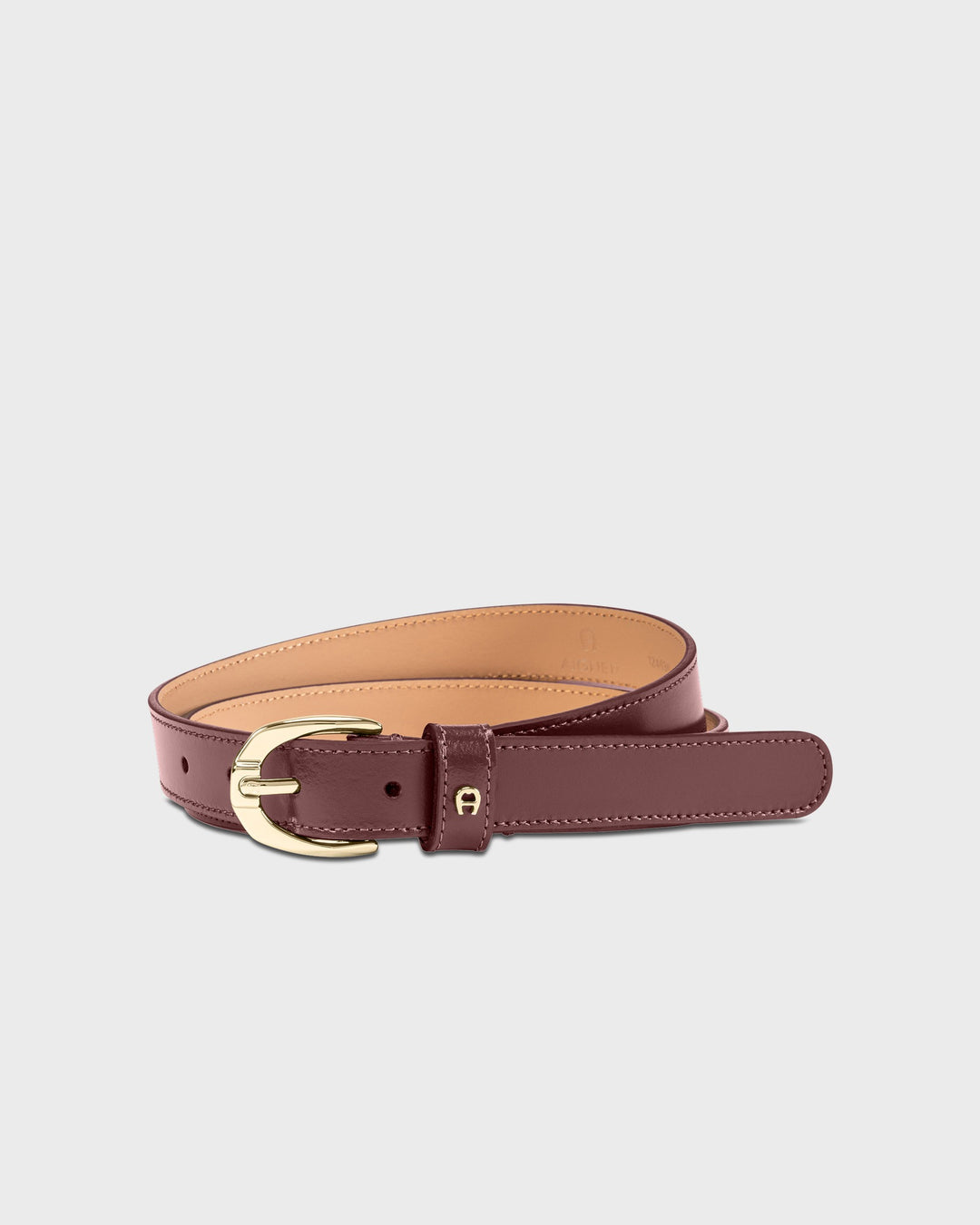 Aigner Gürtel Logo Mahagony