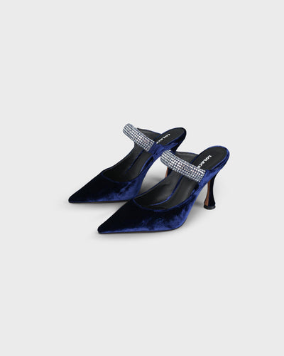 Lola Cruz Heels New Bofu Navy Blue myMEID