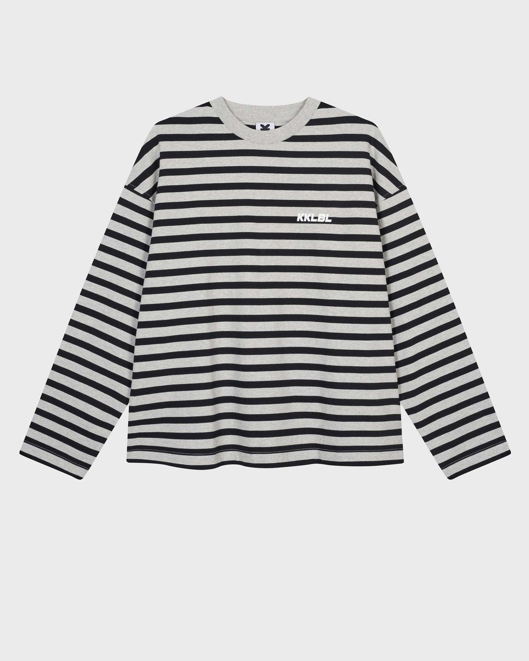 Longsleeve Cropped Stripes Grey