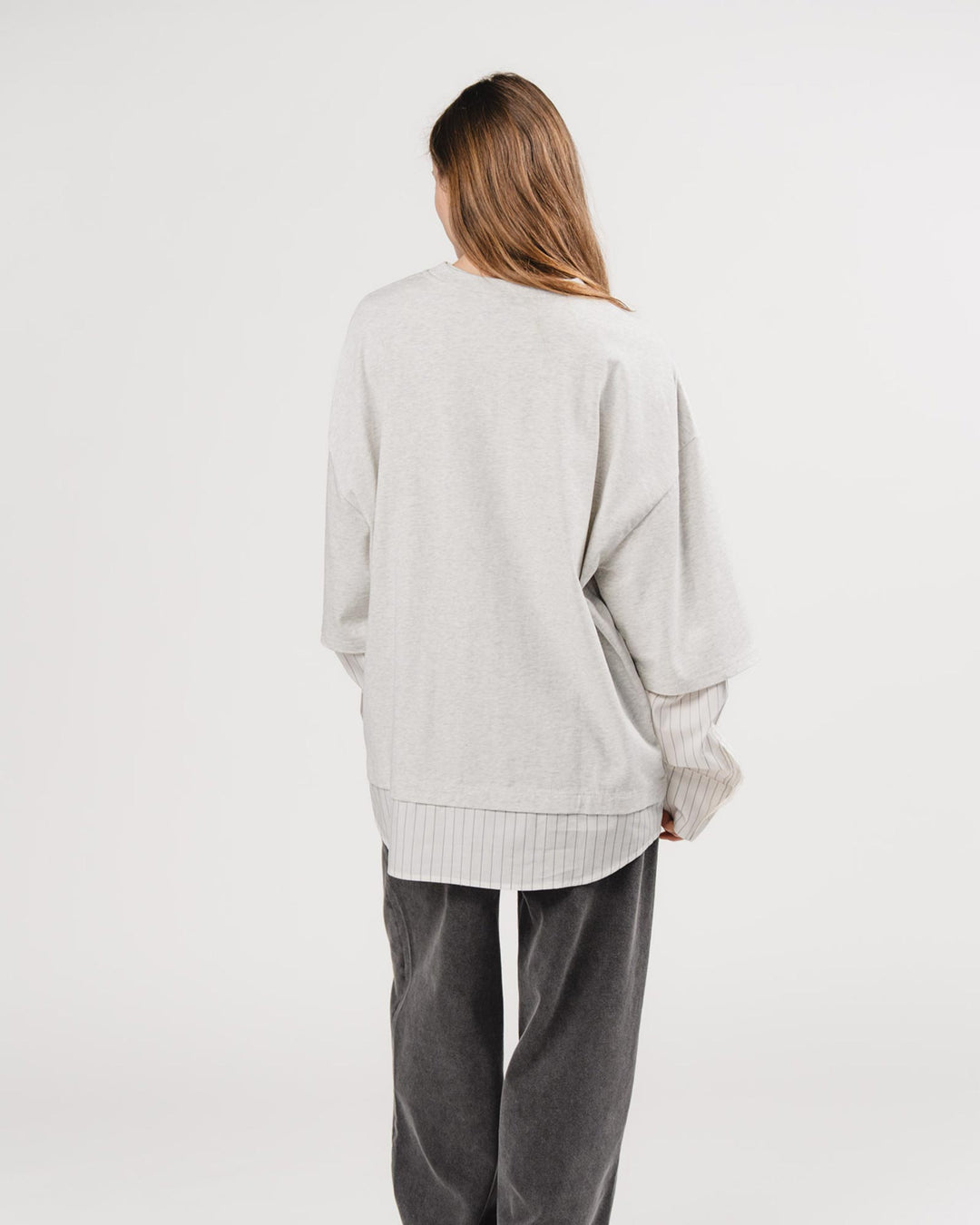 Longsleeve Layered Grey