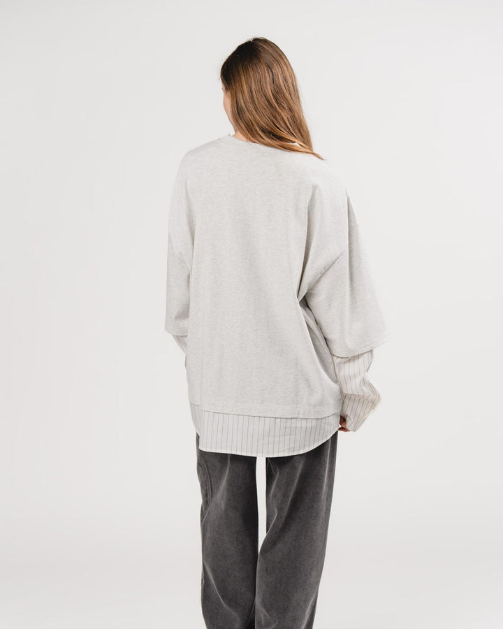 Longsleeve Layered Grey