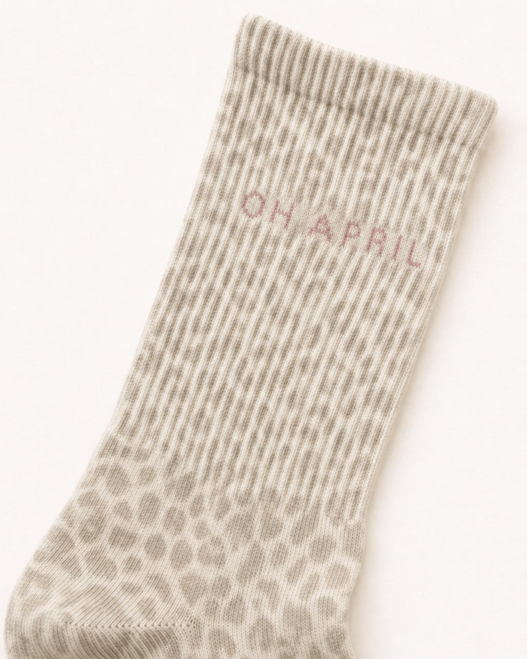 Lotta Ripped Socks Micro Leo Beige