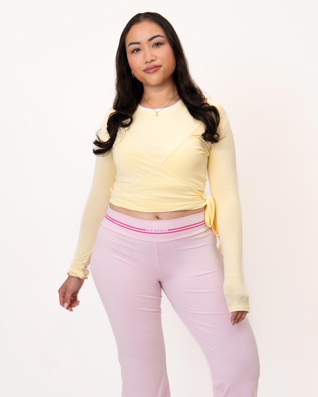 Luca Wrap Cardigan Butter Yellow