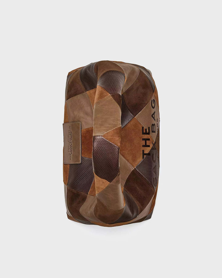 The Suede Patchwork Sack Bag Brown Multi