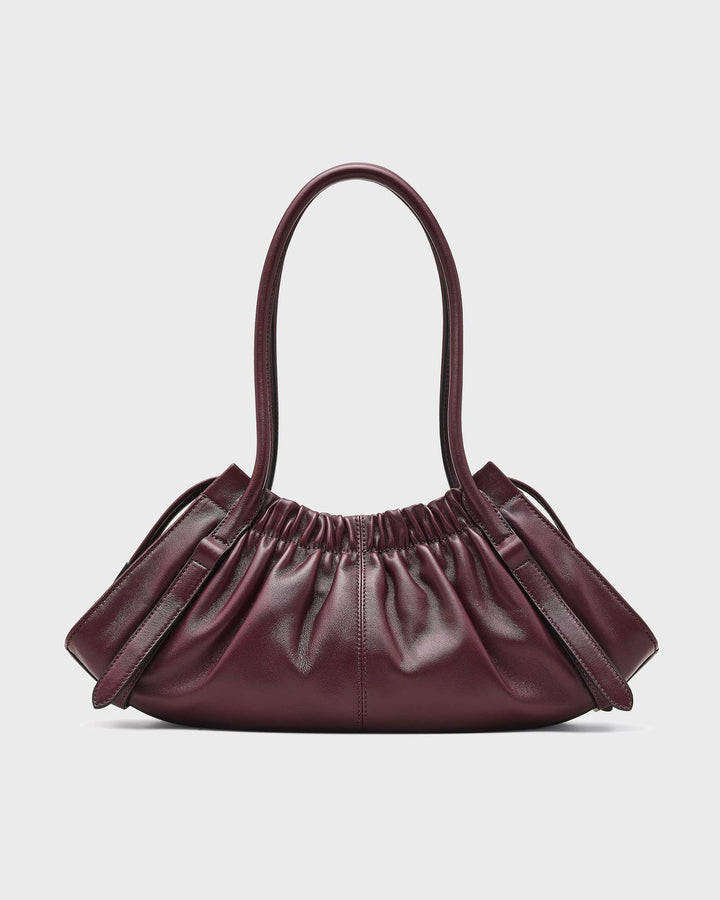 The Cristina Satchel Bag Dark Plum