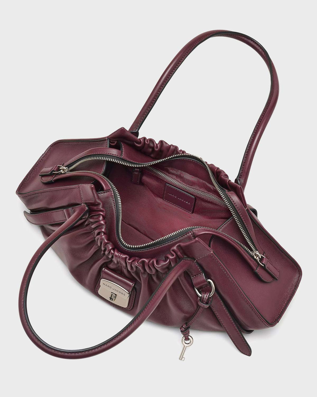 The Cristina Satchel Bag Dark Plum