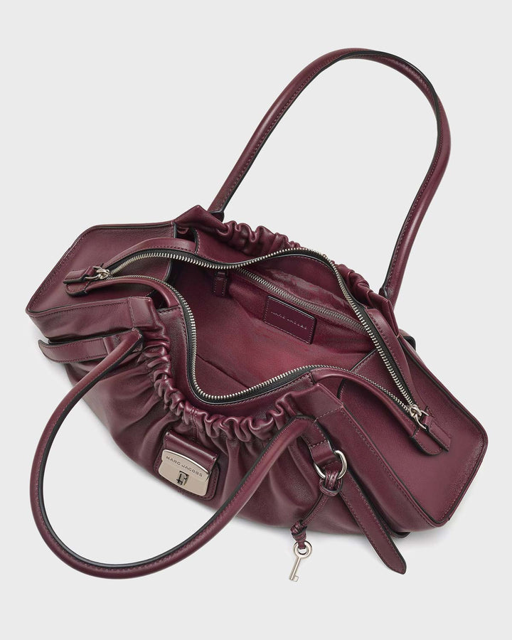 The Cristina Satchel Bag Dark Plum