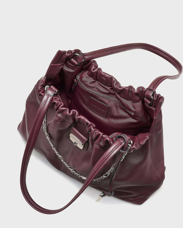 The Cristina Tote Dark Plum