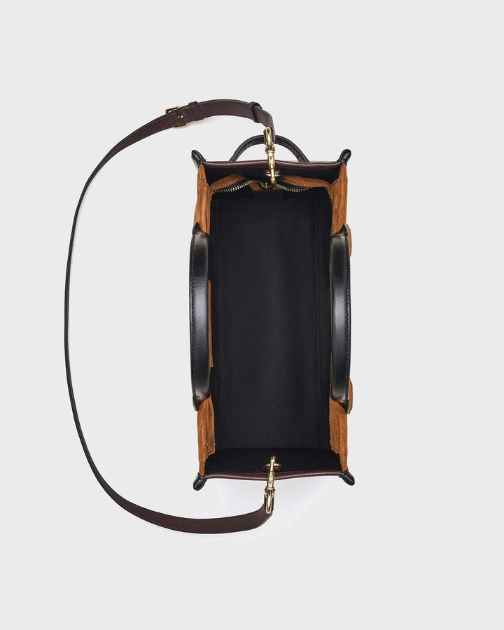 The Suede Medium Tote Bag Copper