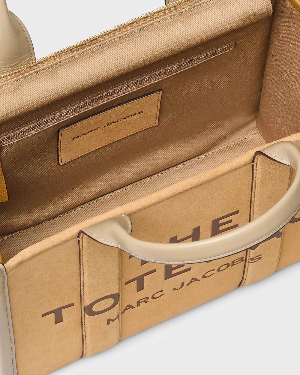 The Suede Medium Tote Bag Sahara