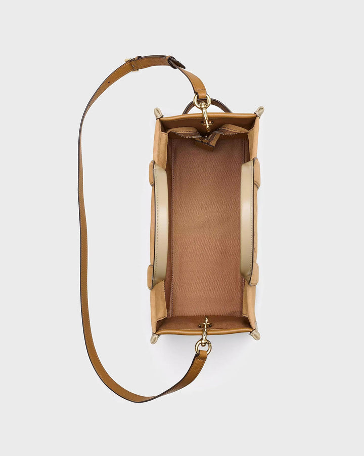 The Suede Medium Tote Bag Sahara