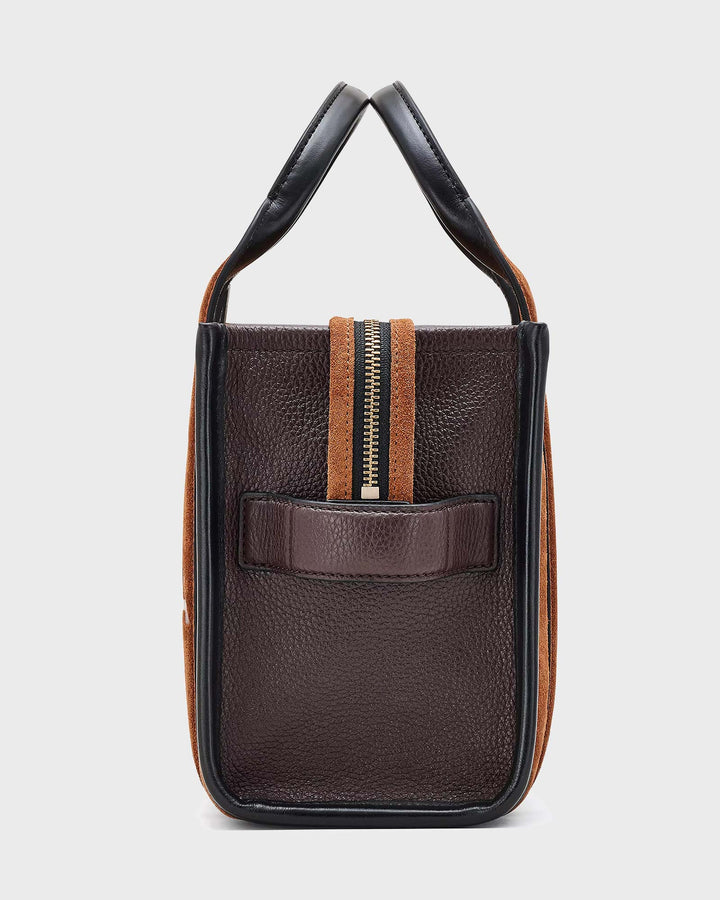 The Suede Small Tote Bag Copper