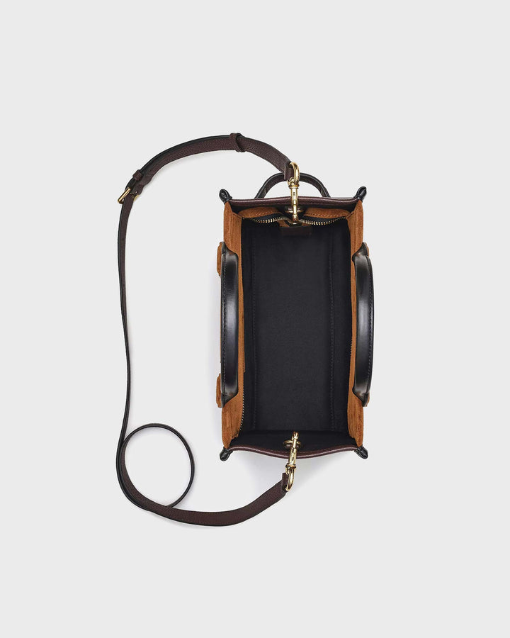 The Suede Small Tote Bag Copper