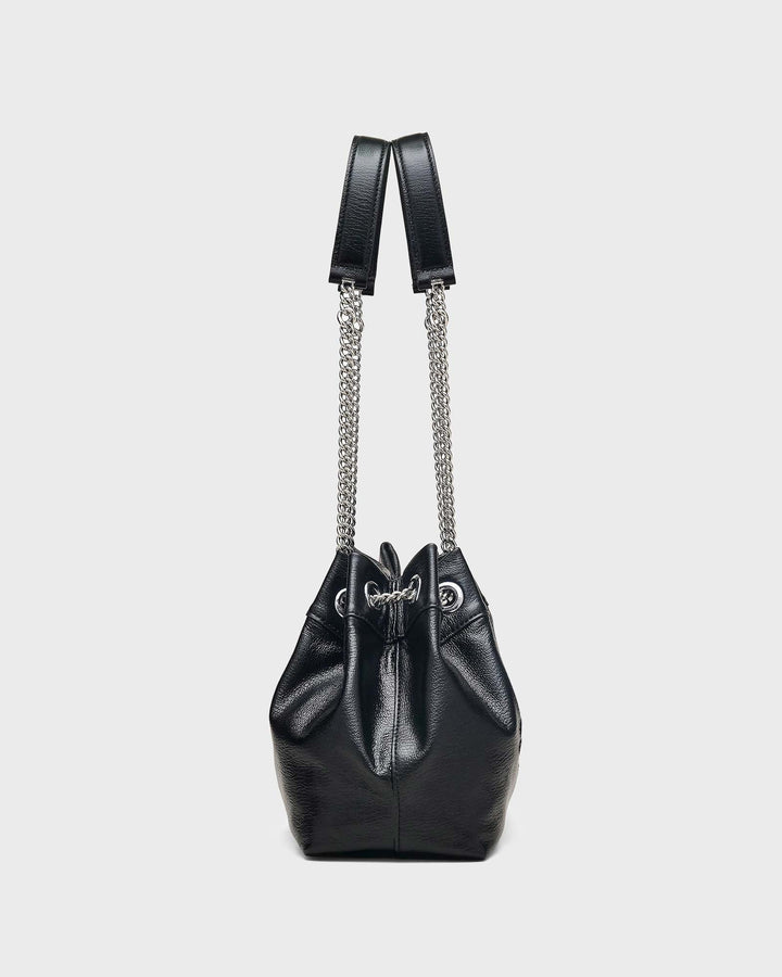 The Small Chain Sack Bag Black