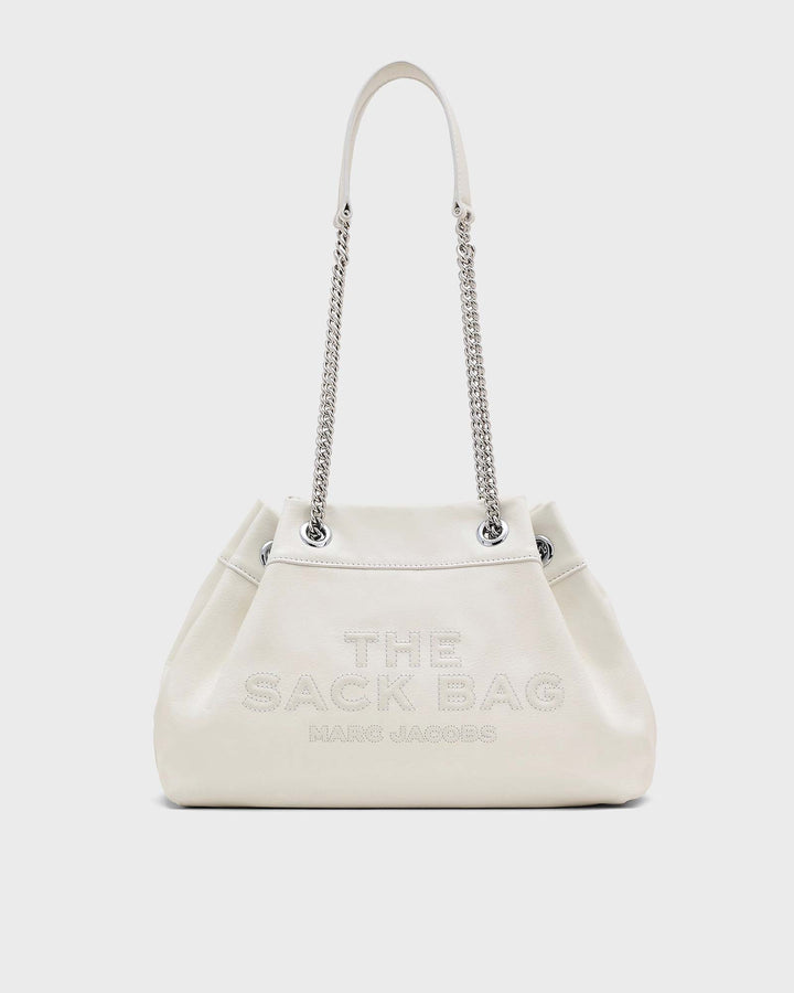 The Small Chain Sack Bag White