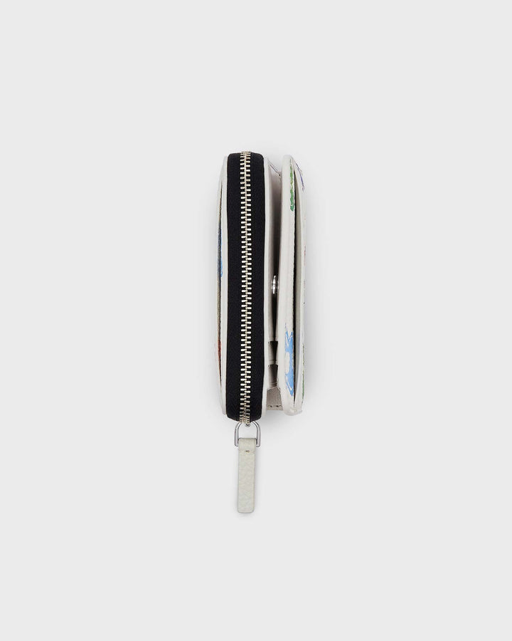 The Wild Daisy Mini Compact Wallet White M