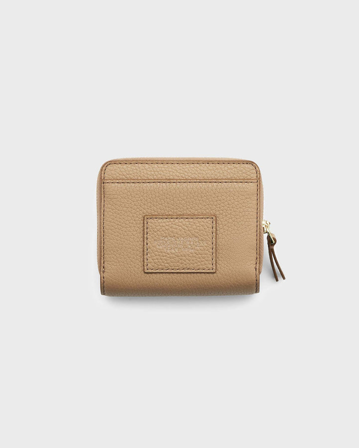 The Leather Mini Compact Wallet Camel