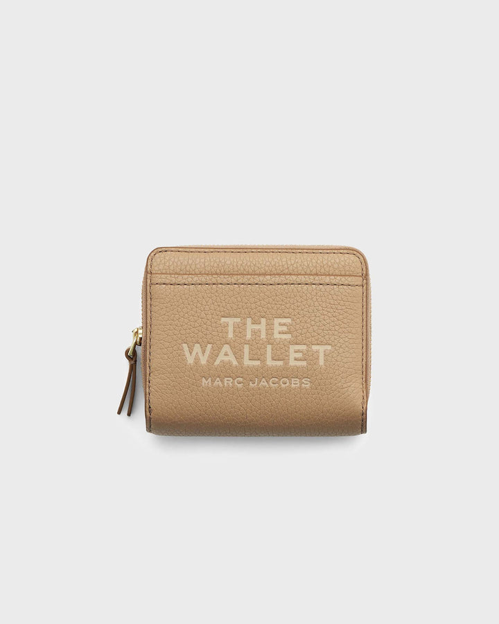 The Leather Mini Compact Wallet Camel