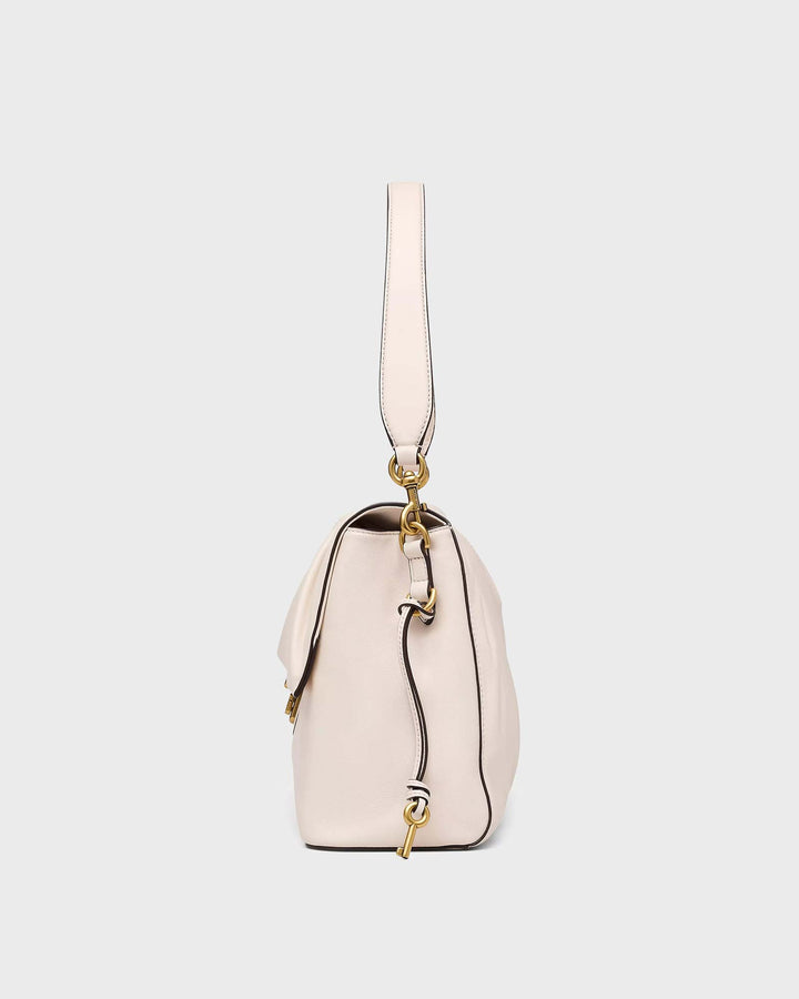 The Chinch Leather Messenger Ivory