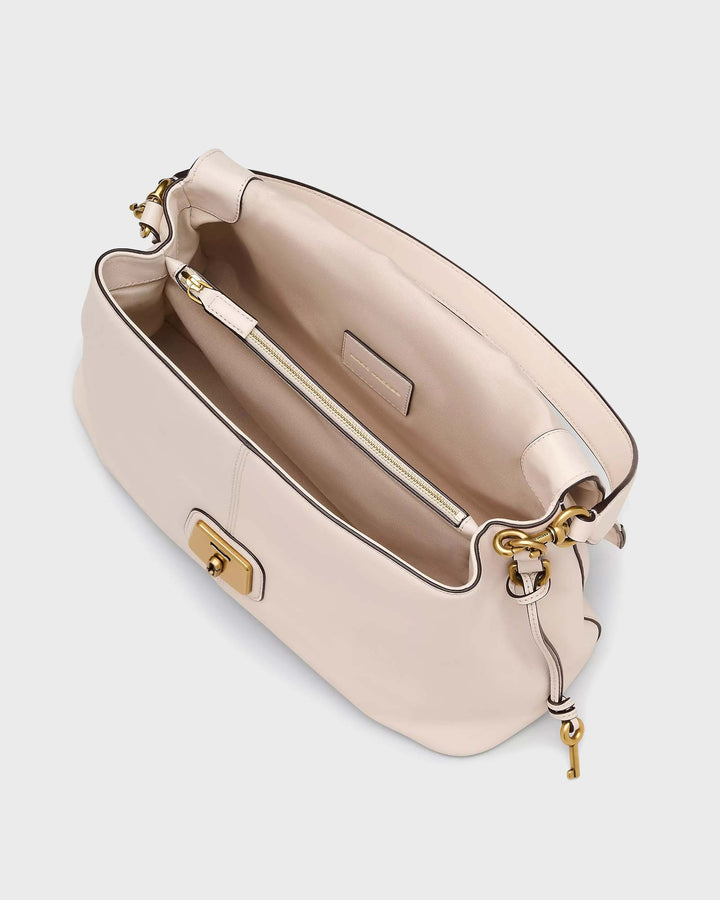 The Chinch Leather Messenger Ivory