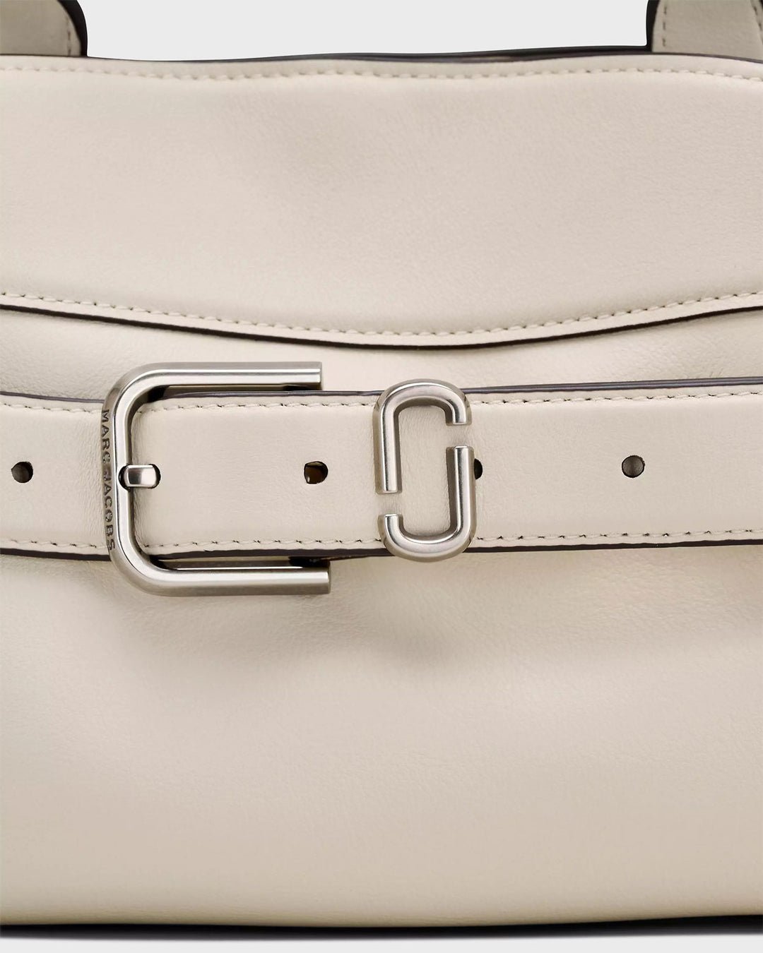 The Dakota Leather Small Satchel Cloud White
