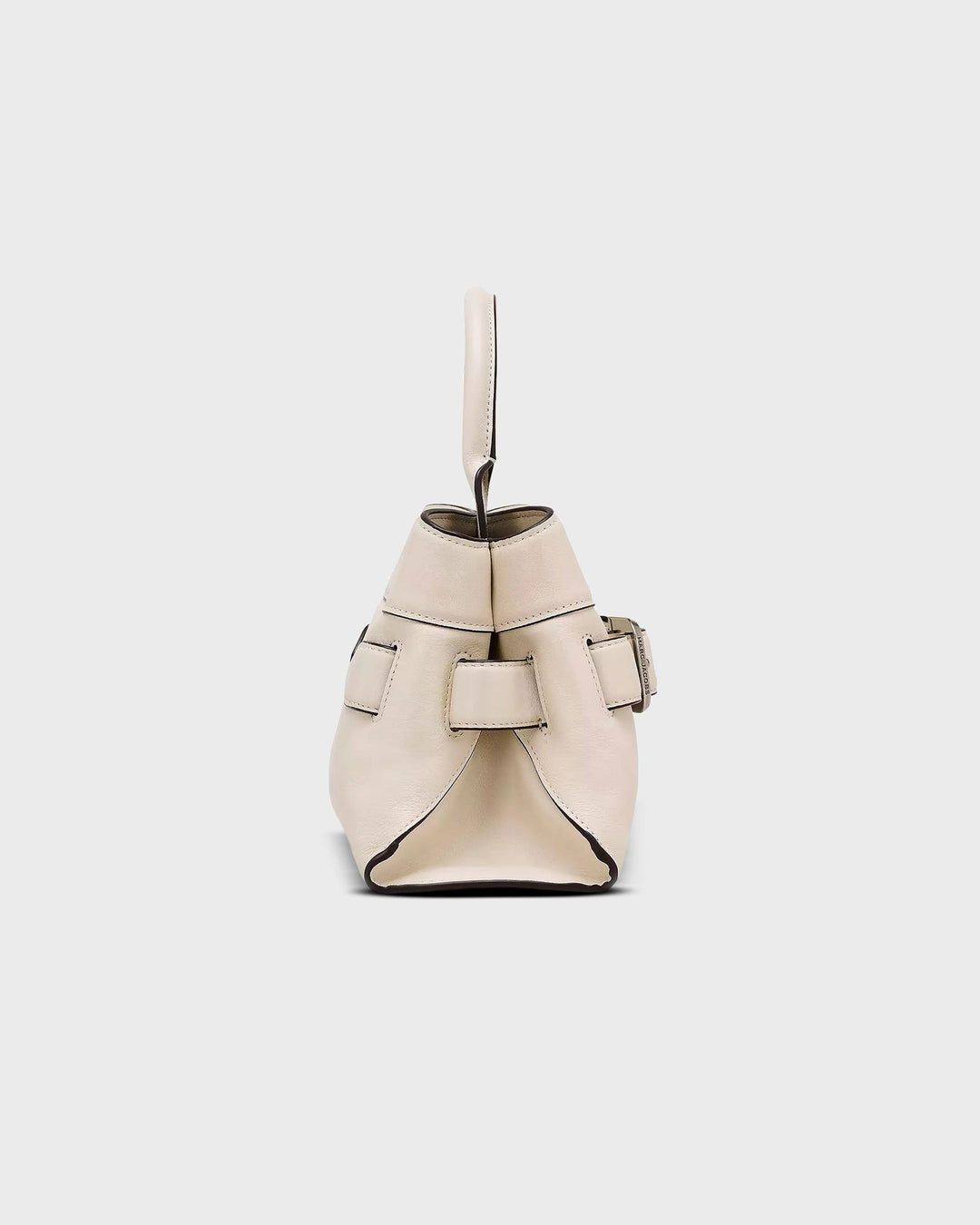 The Dakota Leather Small Satchel Cloud White