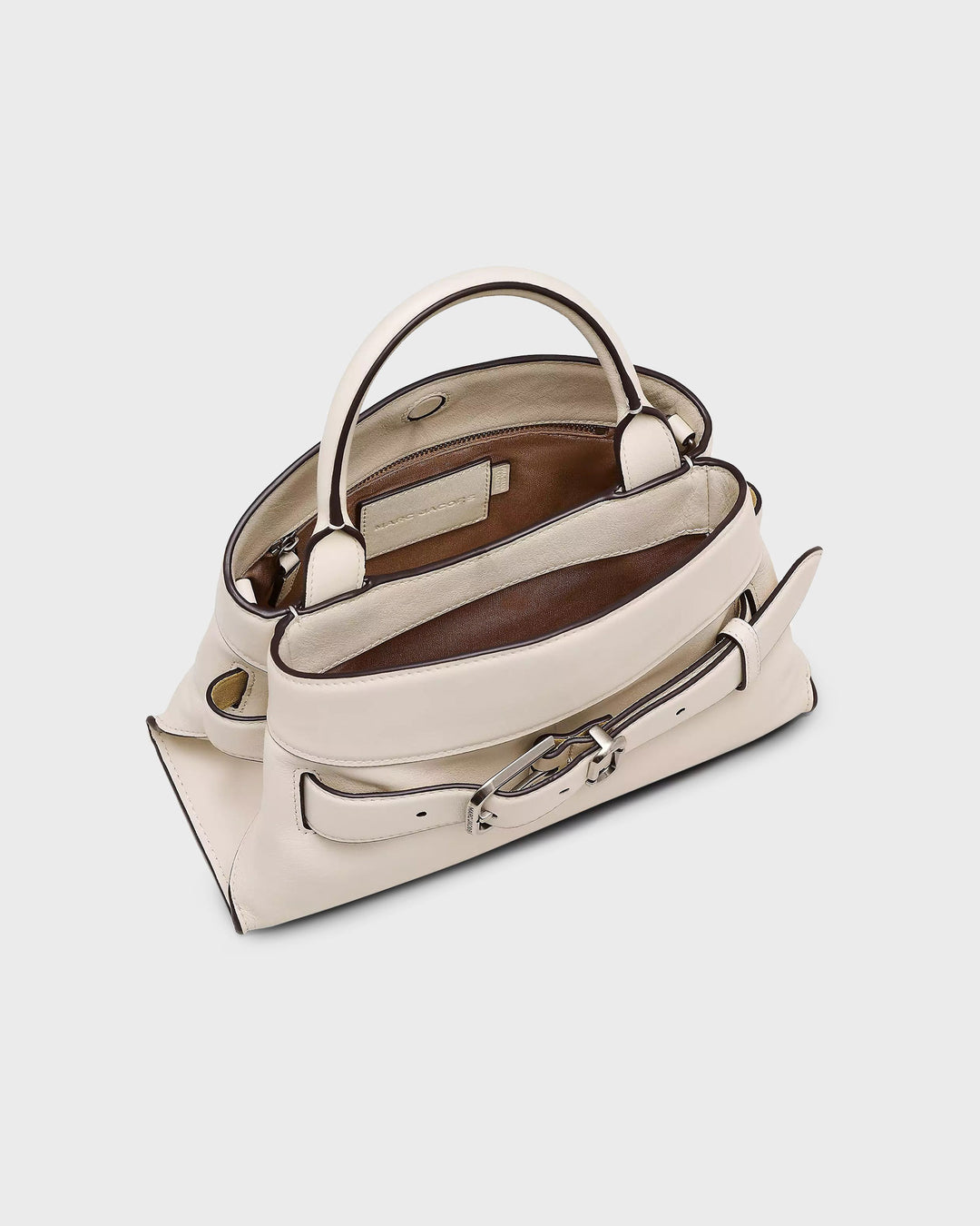The Dakota Leather Small Satchel Cloud White