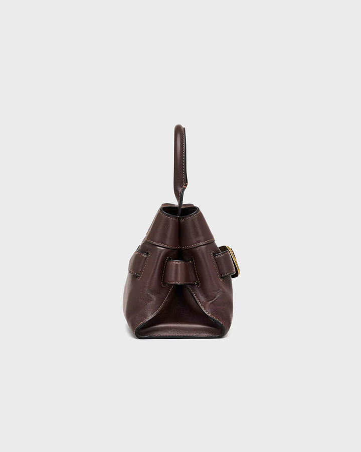 The Dakota Leather Small Satchel Ganache