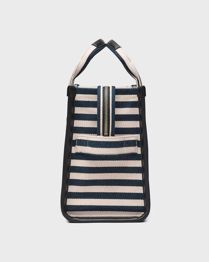 The Stripe Canvas Medium Tote Bag Blue Se