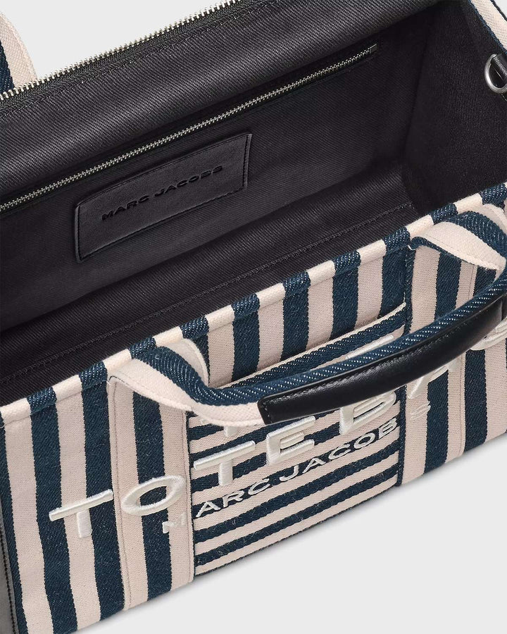The Stripe Canvas Medium Tote Bag Blue Se