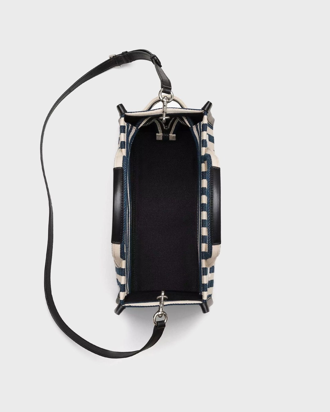 The Stripe Canvas Medium Tote Bag Blue Se