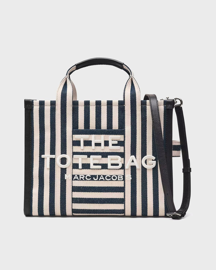 The Stripe Canvas Medium Tote Bag Blue Se