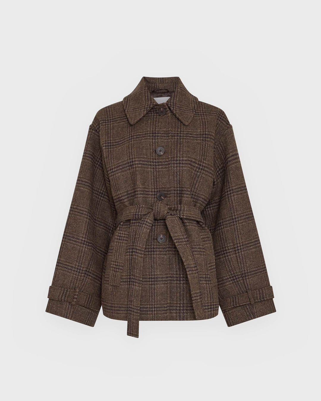Moss Copenhagen Jacke MSCHAmaranda Jacket CHK Hot Fudge/Rubbe