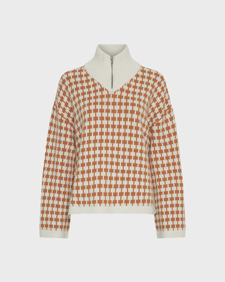 MSCHAmaria Zip
Pullover Egret/Cathay Spice