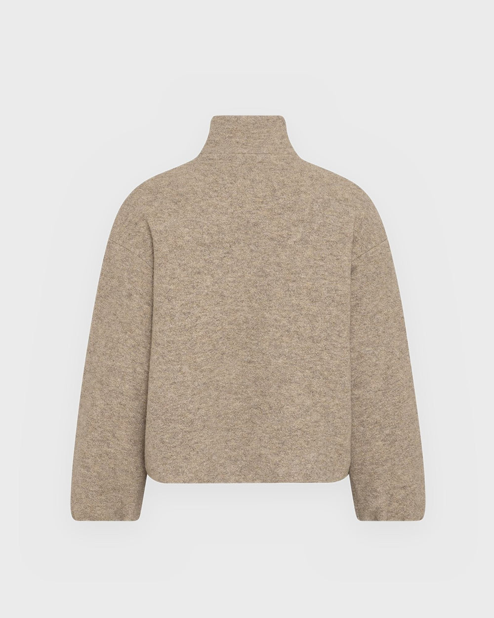 Moss Copenhagen Jacke MSCHAnnike Wool Jacket Warm Light Grey Melange – Bild 2