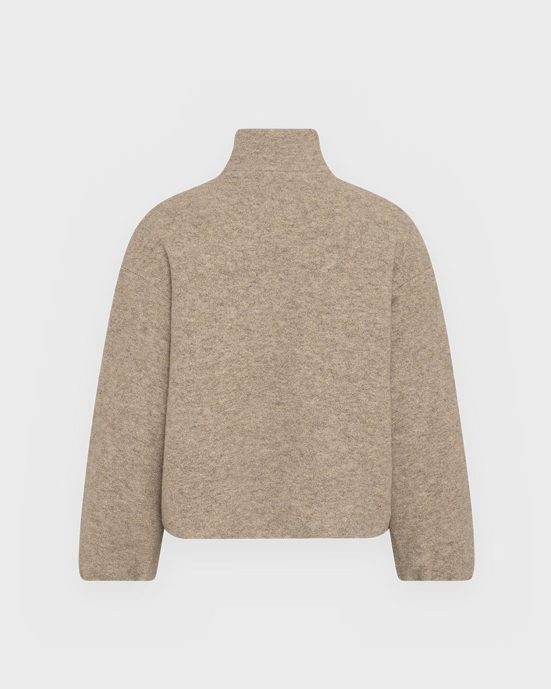 Moss Copenhagen Jacke MSCHAnnike Wool Jacket Warm Light Grey Melange – Bild 2