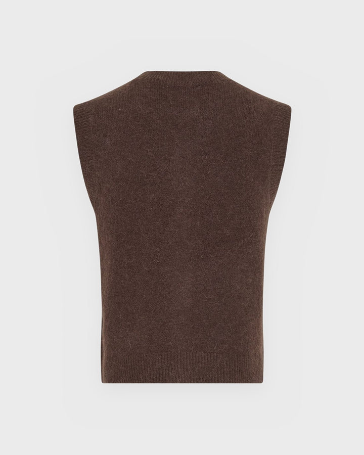 Moss Copenhagen Weste MSCHBondie Hope Vest Hot Fudge – Bild 2