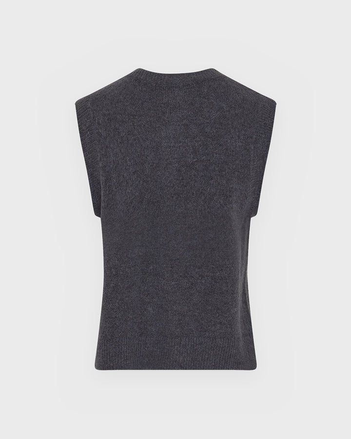 Moss Copenhagen Weste MSCHBondie Hope Vest India Ink Melange – Bild 2