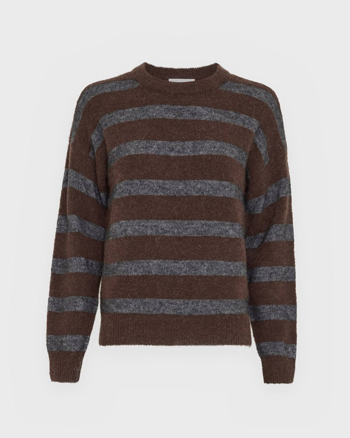 Moss Copenhagen Pullover MSCHFestina Hope Pullover STP Hot Fudge/Grey
