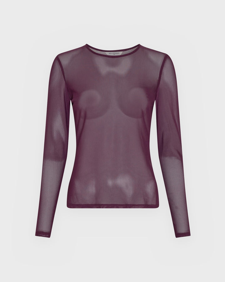 Moss Copenhagen Longsleeve MSCHJanie Illenora Top Potent Purple