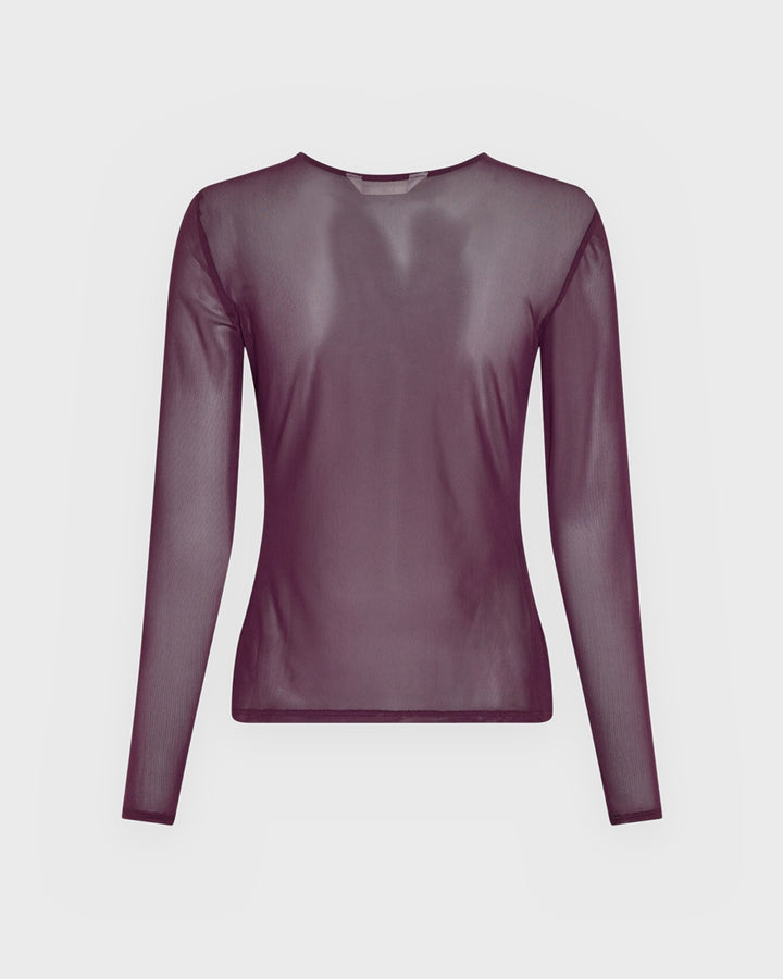 Moss Copenhagen Longsleeve MSCHJanie Illenora Top Potent Purple – Bild 3