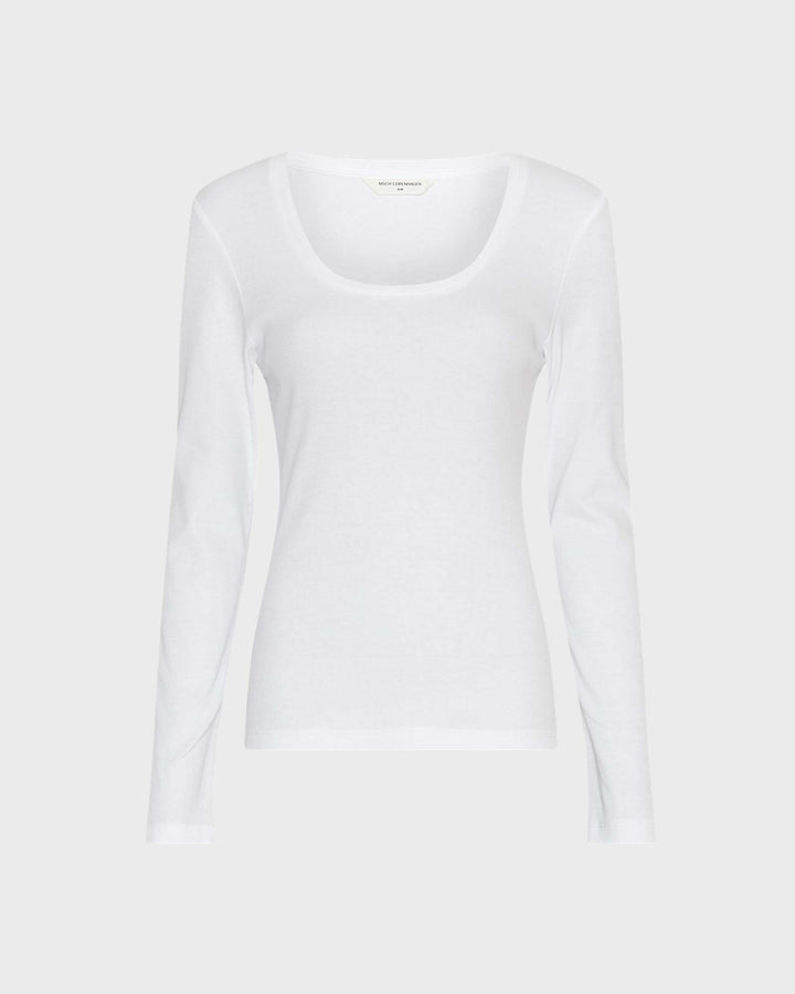 MSCHJeanie RasmiaU Top Bright White