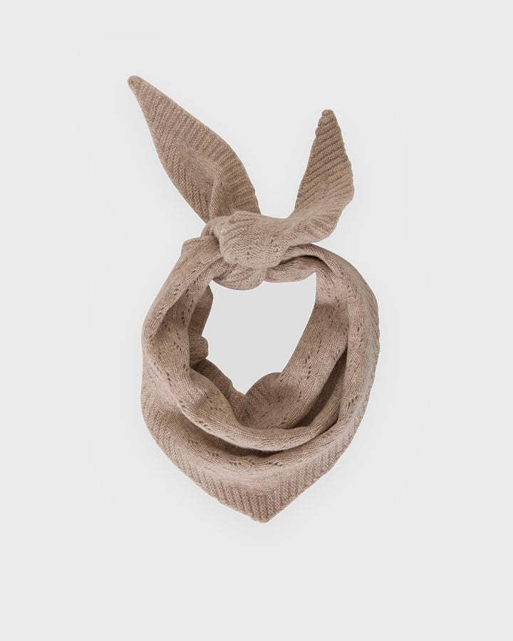 Moss Copenhagen Scarf MSCHLowee Pointelle Scarf Warm Light Grey Melange