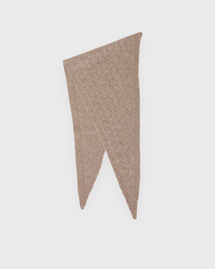 Moss Copenhagen Scarf MSCHLowee Pointelle Scarf Warm Light Grey Melange – Bild 3